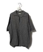 ULTERIORアルテリア）の古着「WOOL SILK MESH HALF- ZIP SH」｜ブラック