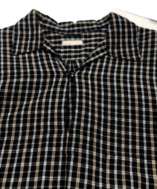 ULTERIOR（アルテリア）ULTERIOR (アルテリア) WOOL SILK MESH HALF- ZIP SH ブラック サイズ:4の古着・服飾アイテム