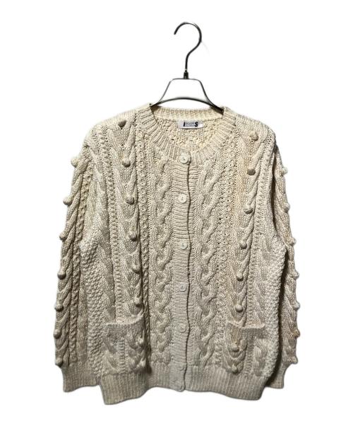 ISSEY MIYAKE（イッセイミヤケ）ISSEY MIYAKE (イッセイミヤケ) 3Dニットカーディガン ホワイト サイズ:Mの古着・服飾アイテム