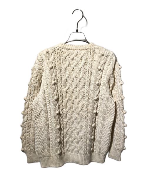 ISSEY MIYAKE（イッセイミヤケ）ISSEY MIYAKE (イッセイミヤケ) 3Dニットカーディガン ホワイト サイズ:Mの古着・服飾アイテム