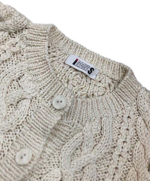 ISSEY MIYAKE（イッセイミヤケ）ISSEY MIYAKE (イッセイミヤケ) 3Dニットカーディガン ホワイト サイズ:Mの古着・服飾アイテム