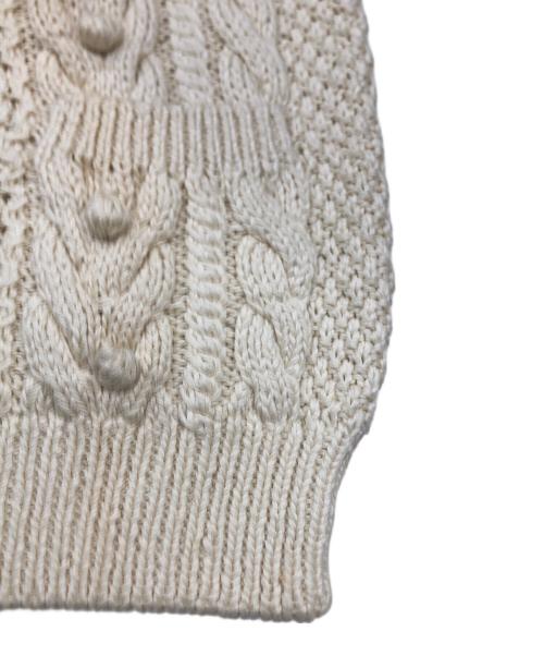 ISSEY MIYAKE（イッセイミヤケ）ISSEY MIYAKE (イッセイミヤケ) 3Dニットカーディガン ホワイト サイズ:Mの古着・服飾アイテム