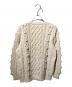 ISSEY MIYAKE (イッセイミヤケ) 3Dニットカーディガン ホワイト サイズ:M：20000円