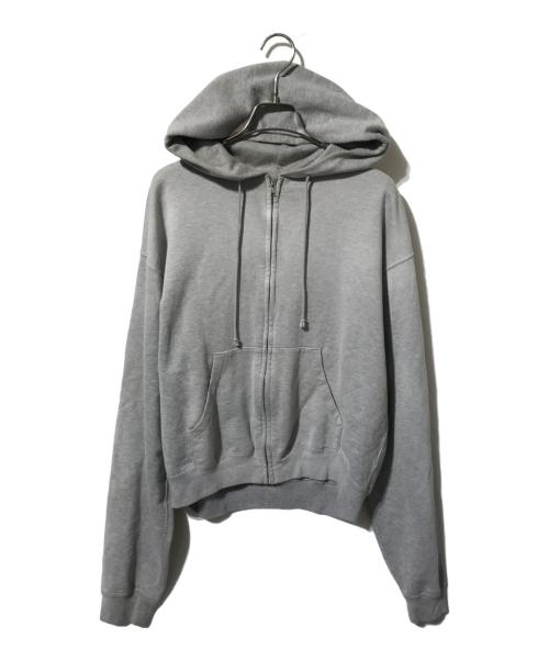AURALEE（オーラリー）AURALEE (オーラリー) PRODUCT DYED PIMA LIGHT SWEAT ZIP PARKA グレー サイズ:4の古着・服飾アイテム