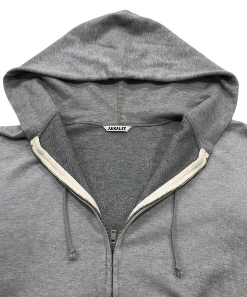 AURALEE（オーラリー）AURALEE (オーラリー) PRODUCT DYED PIMA LIGHT SWEAT ZIP PARKA グレー サイズ:4の古着・服飾アイテム