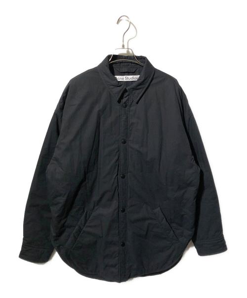 Acne studios（アクネ ストゥディオズ）ACNE STUDIOS (アクネ ストゥディオズ) BUTTON-UP SHIRT JACKET ブラック サイズ:46の古着・服飾アイテム
