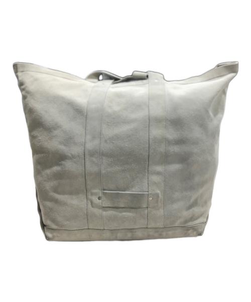 seven by seven（セブンバイセブン）SEVEN BY SEVEN (セブンバイセブン) HAND PAINTED LEATHER TOTE/トートバッグ グレーの古着・服飾アイテム