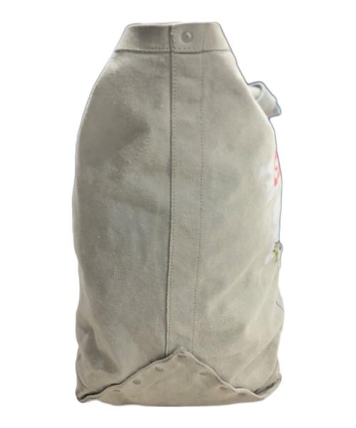 seven by seven（セブンバイセブン）SEVEN BY SEVEN (セブンバイセブン) HAND PAINTED LEATHER TOTE/トートバッグ グレーの古着・服飾アイテム