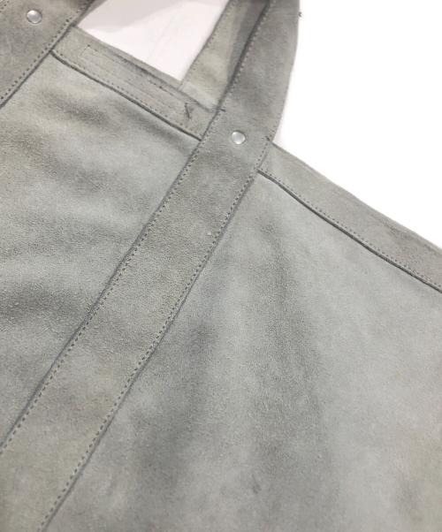 seven by seven（セブンバイセブン）SEVEN BY SEVEN (セブンバイセブン) HAND PAINTED LEATHER TOTE/トートバッグ グレーの古着・服飾アイテム