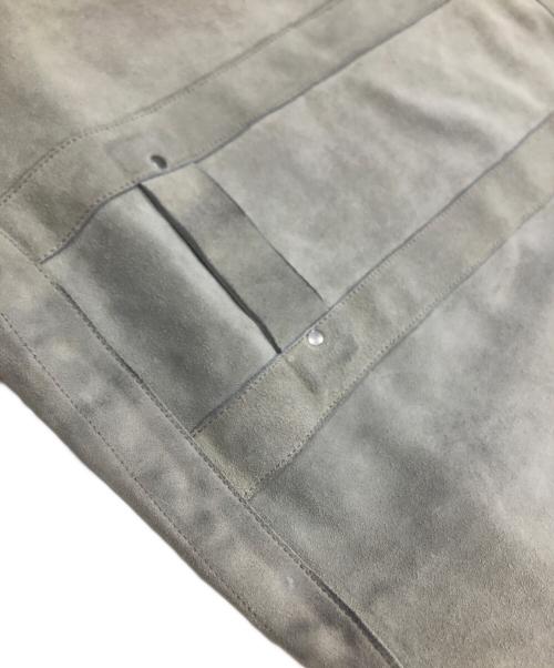 seven by seven（セブンバイセブン）SEVEN BY SEVEN (セブンバイセブン) HAND PAINTED LEATHER TOTE/トートバッグ グレーの古着・服飾アイテム