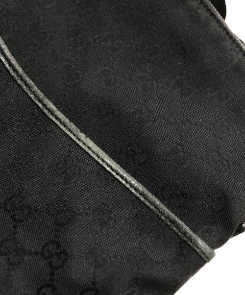 GUCCI（グッチ）GUCCI (グッチ) GGキャンバス ショルダーバッグ ブラックの古着・服飾アイテム