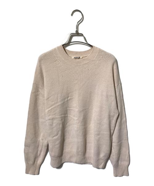 AURALEE（オーラリー）AURALEE (オーラリー) BABY CASHMERE KNIT P/O ベージュの古着・服飾アイテム