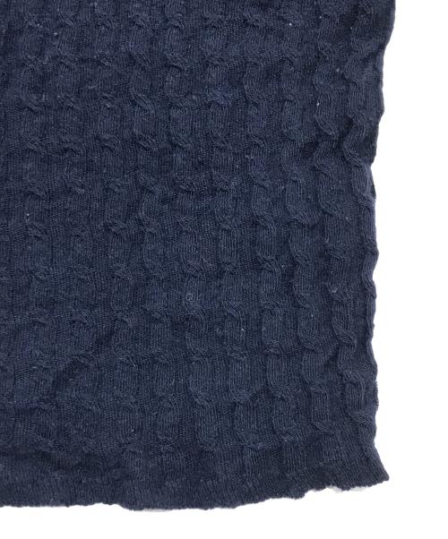 AURALEE（オーラリー）AURALEE (オーラリー) WASHABLE CASHMERE SILK CABLE ネイビーの古着・服飾アイテム