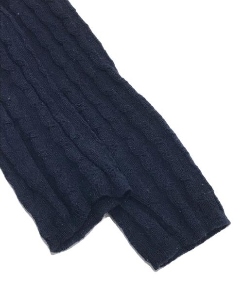 AURALEE（オーラリー）AURALEE (オーラリー) WASHABLE CASHMERE SILK CABLE ネイビーの古着・服飾アイテム