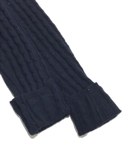 AURALEE（オーラリー）AURALEE (オーラリー) WASHABLE CASHMERE SILK CABLE ネイビーの古着・服飾アイテム