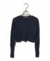 AURALEE（オーラリー）の古着「WASHABLE CASHMERE SILK CABLE」｜ネイビー