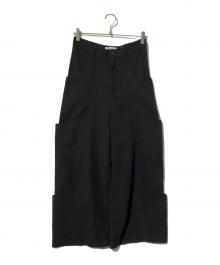 GOAT ESSENCE（ゴートエッセンス）の古着「TUCK SIDE POCKET PANTS」｜ブラック
