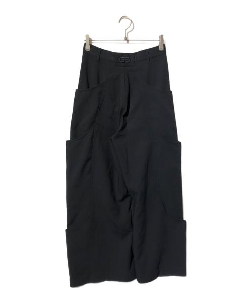 GOAT ESSENCE（ゴートエッセンス）GOAT ESSENCE (ゴートエッセンス) TUCK SIDE POCKET PANTS ブラック サイズ:1の古着・服飾アイテム