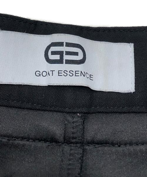 GOAT ESSENCE（ゴートエッセンス）GOAT ESSENCE (ゴートエッセンス) TUCK SIDE POCKET PANTS ブラック サイズ:1の古着・服飾アイテム
