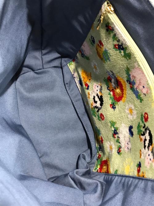 FEILER（フェイラー）FEILER (フェイラー) インザファーム リバーシブルバッグ グリーンの古着・服飾アイテム