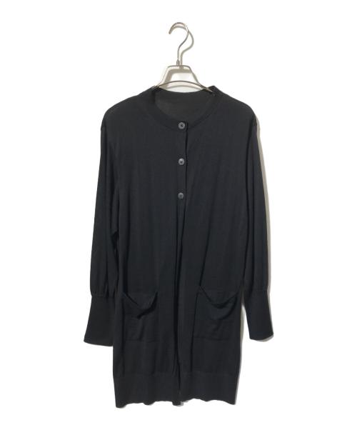 FOXEY（フォクシー）FOXEY (フォクシー) カシミヤシルクロングカーディガン ブラック サイズ:FREEの古着・服飾アイテム