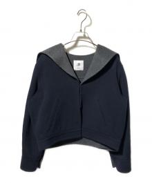 FOXEY BOUTIQUE（フォクシー ブティック）の古着「カシミヤジッパーフーディージャケット」｜ネイビー