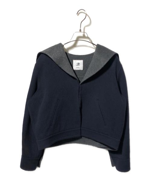 FOXEY BOUTIQUE（フォクシー ブティック）FOXEY BOUTIQUE (フォクシー ブティック) カシミヤジッパーフーディージャケット ネイビー サイズ:38の古着・服飾アイテム