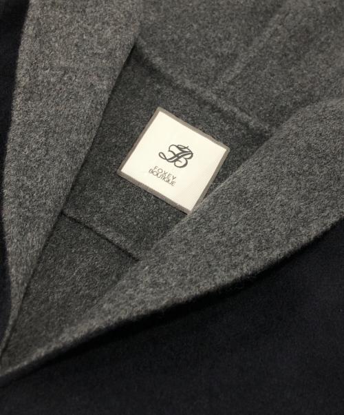 FOXEY BOUTIQUE（フォクシー ブティック）FOXEY BOUTIQUE (フォクシー ブティック) カシミヤジッパーフーディージャケット ネイビー サイズ:38の古着・服飾アイテム