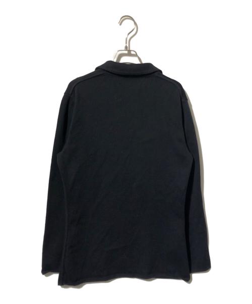 LARDINI（ラルディーニ）LARDINI (ラルディーニ) コットンミラノリブソリッドニットジャケット ブラック サイズ:Mの古着・服飾アイテム