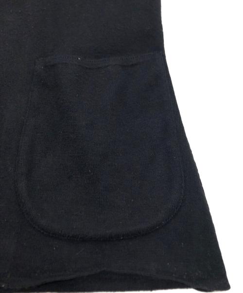 LARDINI（ラルディーニ）LARDINI (ラルディーニ) コットンミラノリブソリッドニットジャケット ブラック サイズ:Mの古着・服飾アイテム