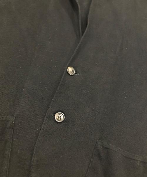 LARDINI（ラルディーニ）LARDINI (ラルディーニ) コットンミラノリブソリッドニットジャケット ブラック サイズ:Mの古着・服飾アイテム