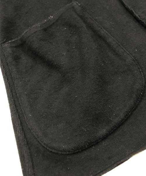 LARDINI（ラルディーニ）LARDINI (ラルディーニ) コットンミラノリブソリッドニットジャケット ブラック サイズ:Mの古着・服飾アイテム