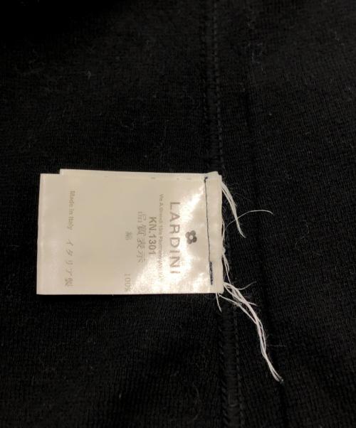 LARDINI（ラルディーニ）LARDINI (ラルディーニ) コットンミラノリブソリッドニットジャケット ブラック サイズ:Mの古着・服飾アイテム