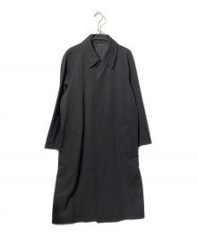 COMME des GARCONS HOMME（コムデギャルソン オム）の古着「ウールギャバステンカラーコート」｜ブラック