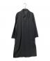 COMME des GARCONS HOMME（コムデギャルソン オム）の古着「ウールギャバステンカラーコート」｜ブラック