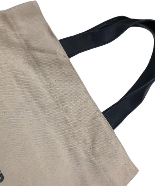 JIL SANDER（ジルサンダー）JIL SANDER (ジルサンダー) キャンバスレザートートバッグ ベージュ×ブラックの古着・服飾アイテム