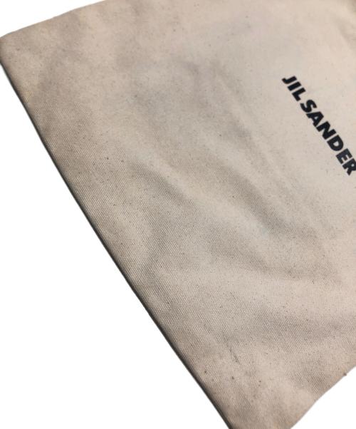 JIL SANDER（ジルサンダー）JIL SANDER (ジルサンダー) キャンバスレザートートバッグ ベージュ×ブラックの古着・服飾アイテム