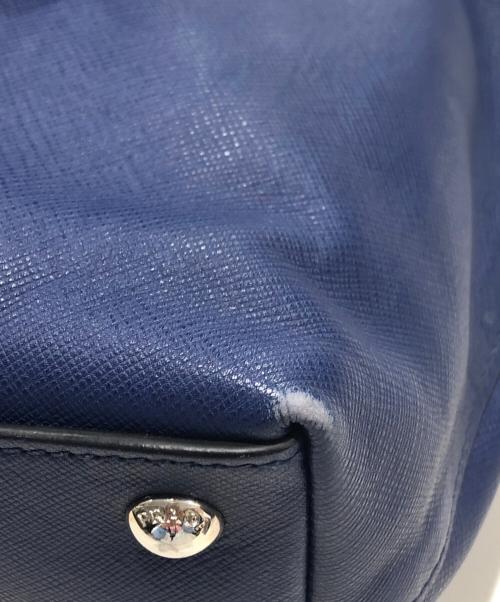 PRADA（プラダ）PRADA (プラダ) サファイアーノ トートバッグ ブルーの古着・服飾アイテム