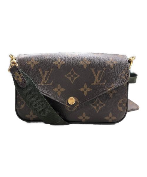 LOUIS VUITTON（ルイ ヴィトン）LOUIS VUITTON (ルイ ヴィトン) ミュルティ・ポシェット・フェリシー/ショルダーポーチ ブラウンの古着・服飾アイテム