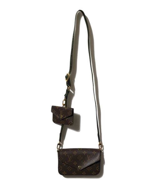 LOUIS VUITTON（ルイ ヴィトン）LOUIS VUITTON (ルイ ヴィトン) ミュルティ・ポシェット・フェリシー/ショルダーポーチ ブラウンの古着・服飾アイテム