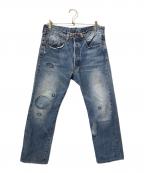 LEVI'S VINTAGE CLOTHINGリーバイス ビンテージ クロージング）の古着「1947年モデル 復刻 501XX 加工デニムパンツ」｜ブルー