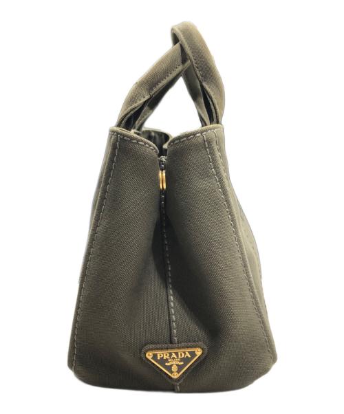 PRADA（プラダ）PRADA (プラダ) カナパミニトートバッグ グリーンの古着・服飾アイテム
