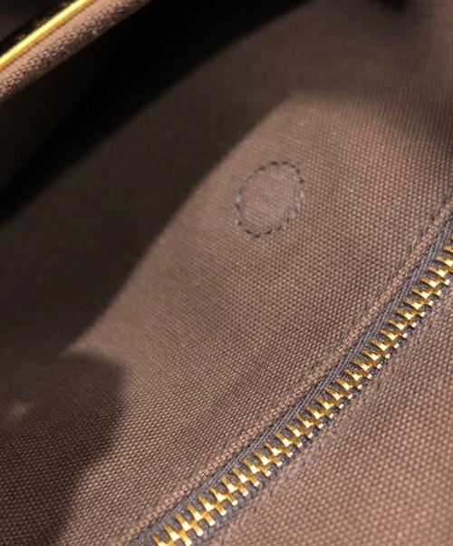 PRADA（プラダ）PRADA (プラダ) カナパロゴジャガード2WAYバッグ ブラウンの古着・服飾アイテム