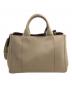 PRADA (プラダ) カナパロゴジャガード2WAYバッグ ブラウン：75000円
