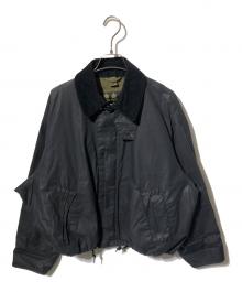 Barbour×KAPTAIN SUNSHINE（バブアー×キャプテンサンシャイン）の古着「別注SHORT TRANSPORT JACKET/ブルゾンジャケット」｜ブラック