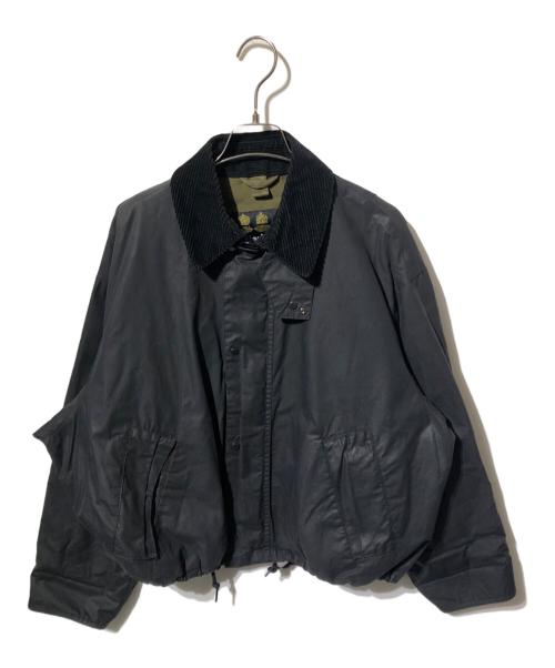 Barbour（バブアー）Barbour (バブアー) KAPTAIN SUNSHINE (キャプテンサンシャイン) 別注SHORT TRANSPORT JACKET/ブルゾンジャケット ブラック サイズ:36の古着・服飾アイテム