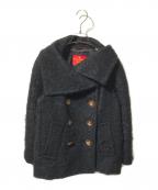 Vivienne Westwood RED LABELヴィヴィアンウエストウッドレッドレーベル）の古着「モヘア混ダブルショートコート」｜ブラック