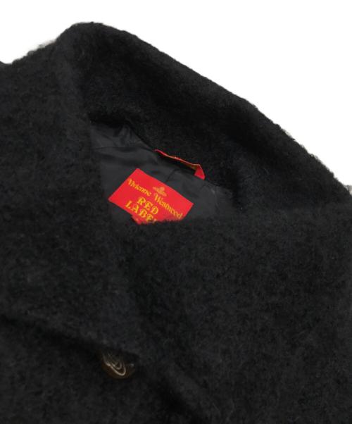 Vivienne Westwood RED LABEL（ヴィヴィアンウエストウッドレッドレーベル）Vivienne Westwood RED LABEL (ヴィヴィアンウエストウッドレッドレーベル) モヘア混ダブルショートコート ブラック サイズ:Mの古着・服飾アイテム