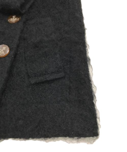 Vivienne Westwood RED LABEL（ヴィヴィアンウエストウッドレッドレーベル）Vivienne Westwood RED LABEL (ヴィヴィアンウエストウッドレッドレーベル) モヘア混ダブルショートコート ブラック サイズ:Mの古着・服飾アイテム