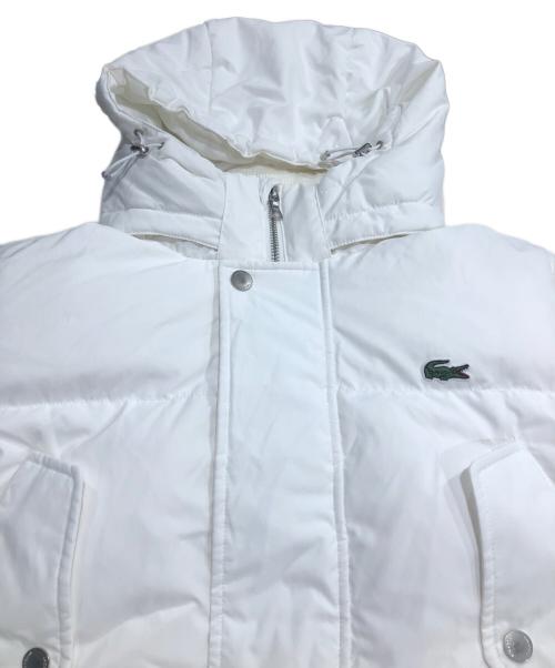 LACOSTE（ラコステ）LACOSTE (ラコステ) 撥水マルチポケットダウンジャケット ホワイト サイズ:46の古着・服飾アイテム
